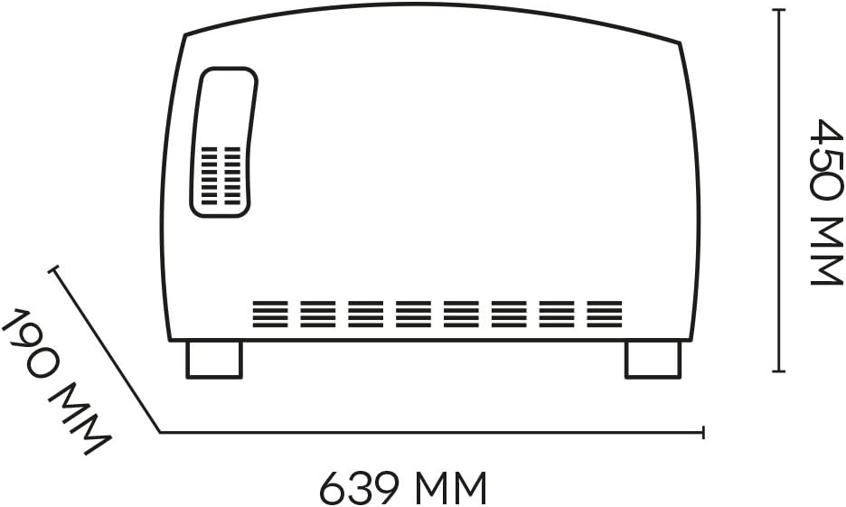 Argo Termoconvettore con termostato 2000w Bianco