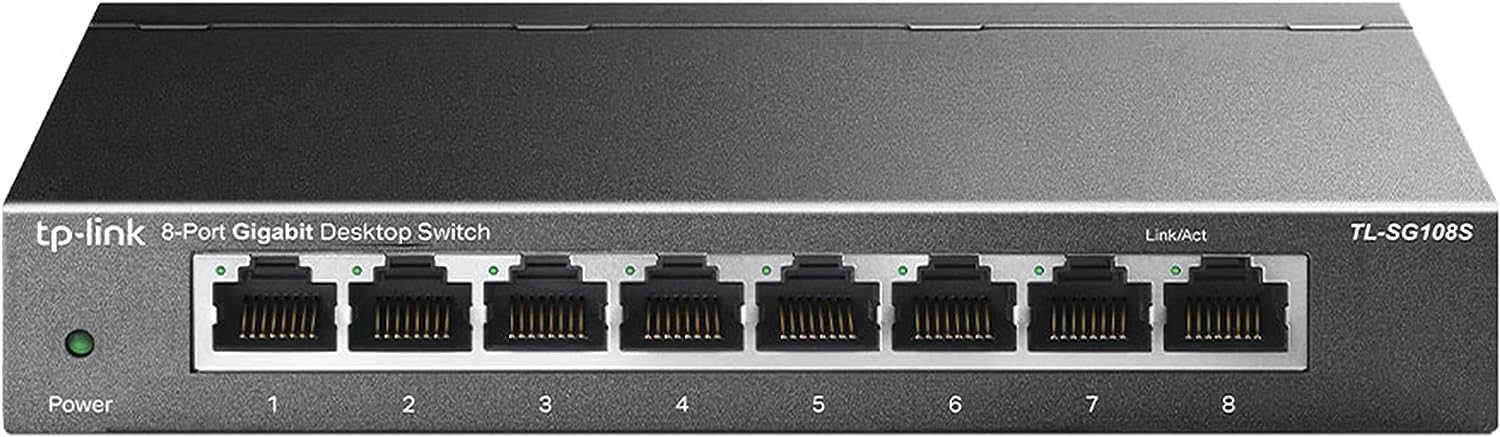 Tp-link TLSG108S Switch 8porte 10/100/1000 Gigabit Metal