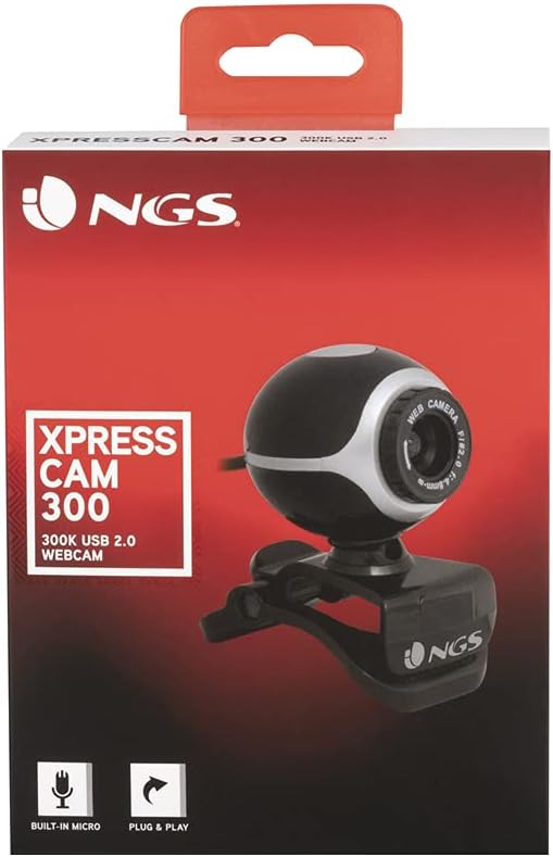 Ngs XPRESSCAM300 Web Cam 300kpx 8mpx C/mic Zoom Usb Ngs-300k Ner/gr