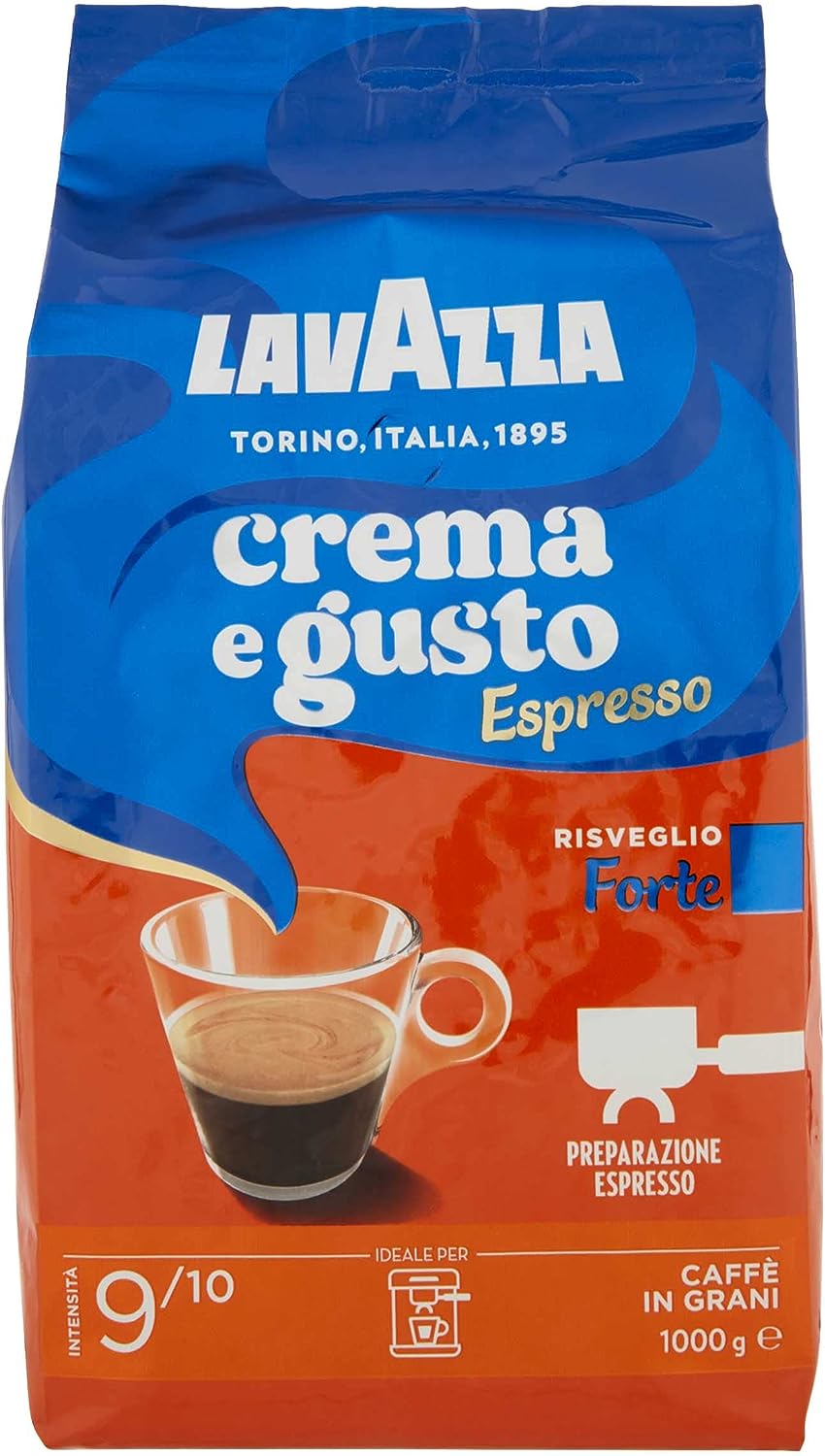 Lavazza 3849 Caffe In Grani Crema E Gusto Forte 1kg