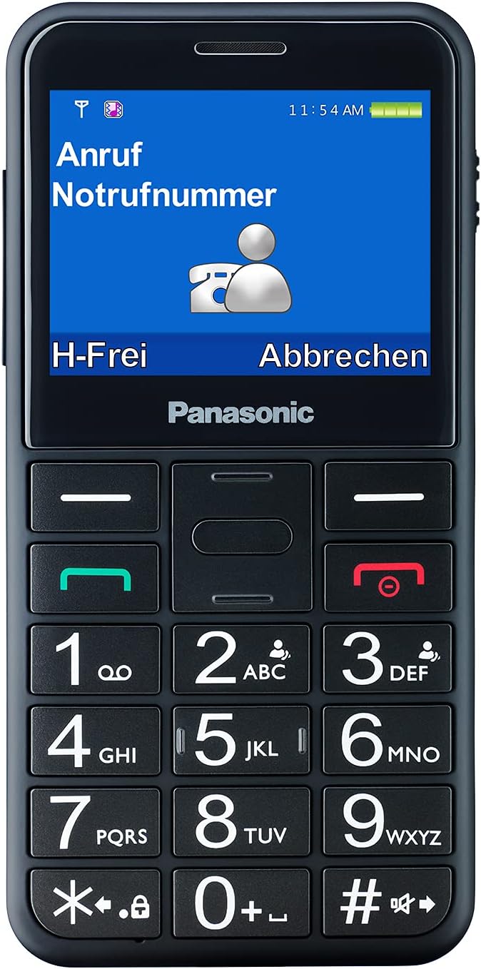 Panasonic Telefono Cellulare KX-TU155 Nero