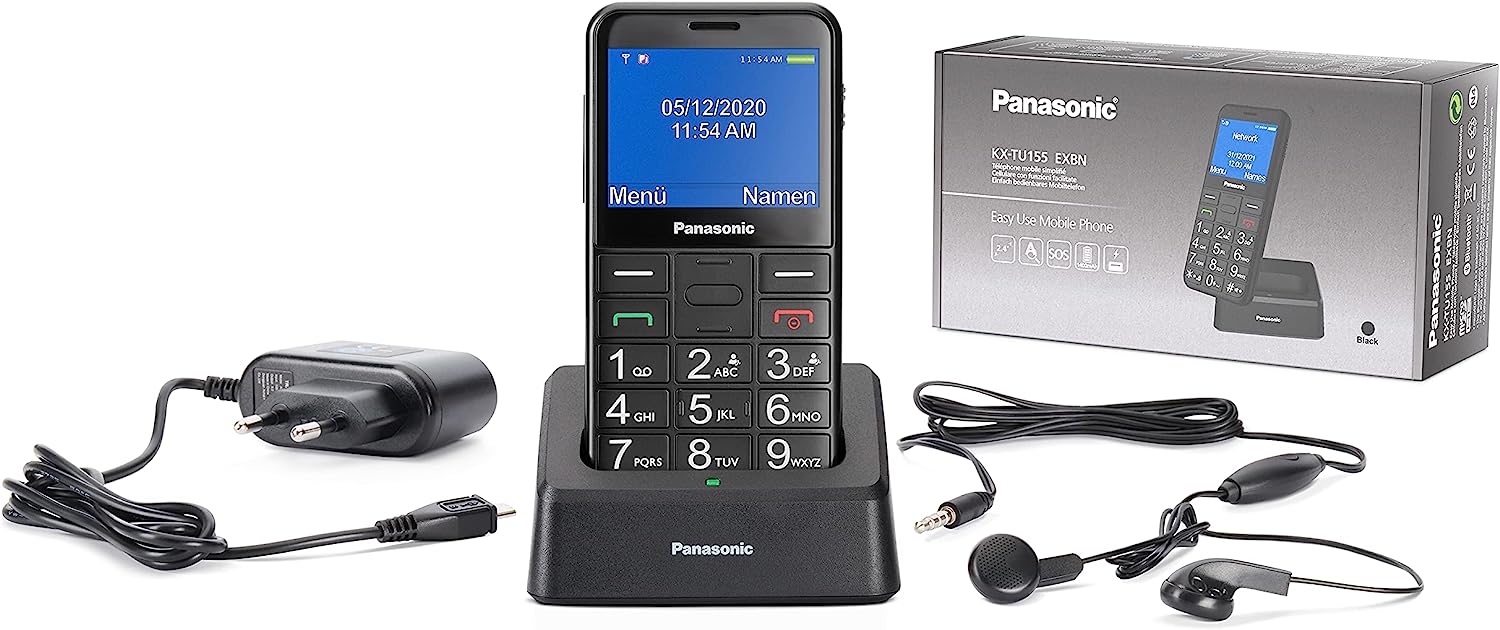 Panasonic Telefono Cellulare KX-TU155 Nero