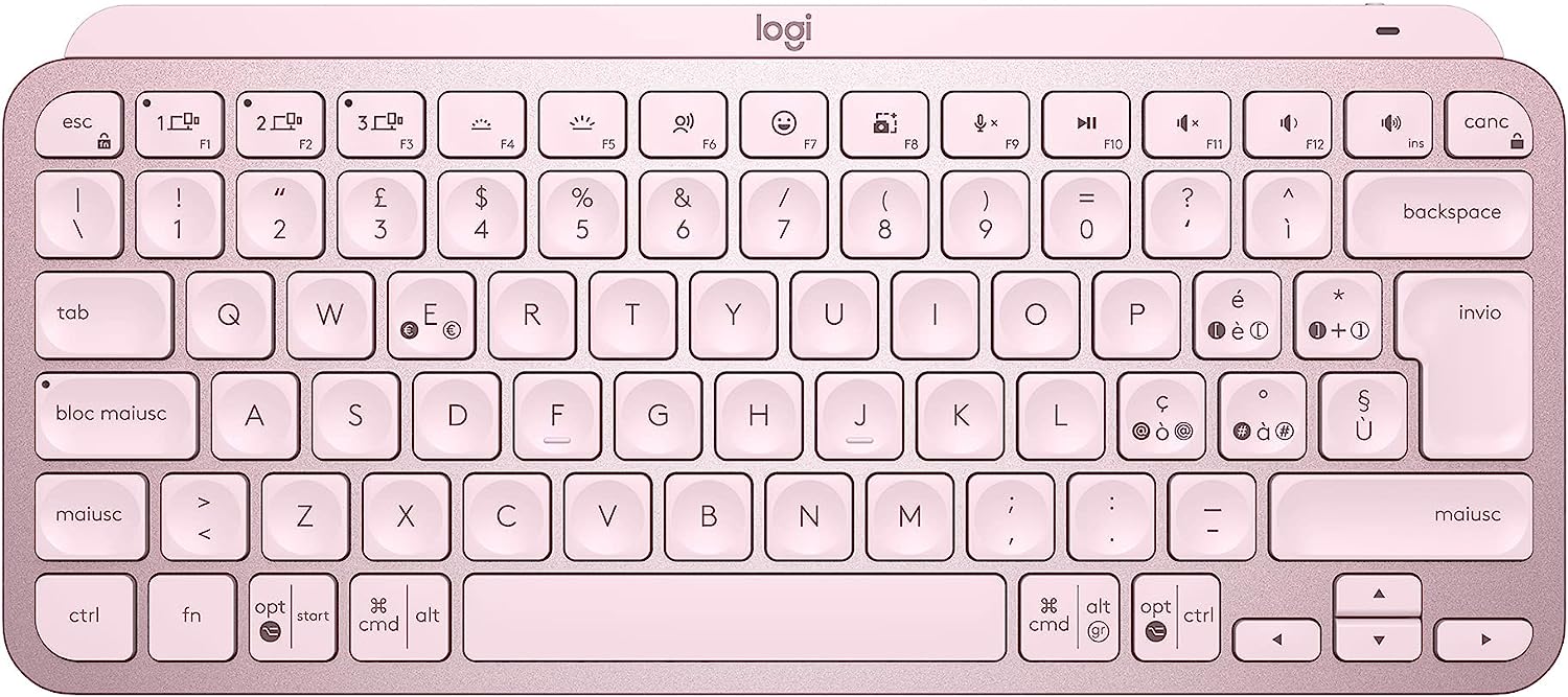 Logitech 920010812 Tastiera Foster Mx Keys Mini Rose