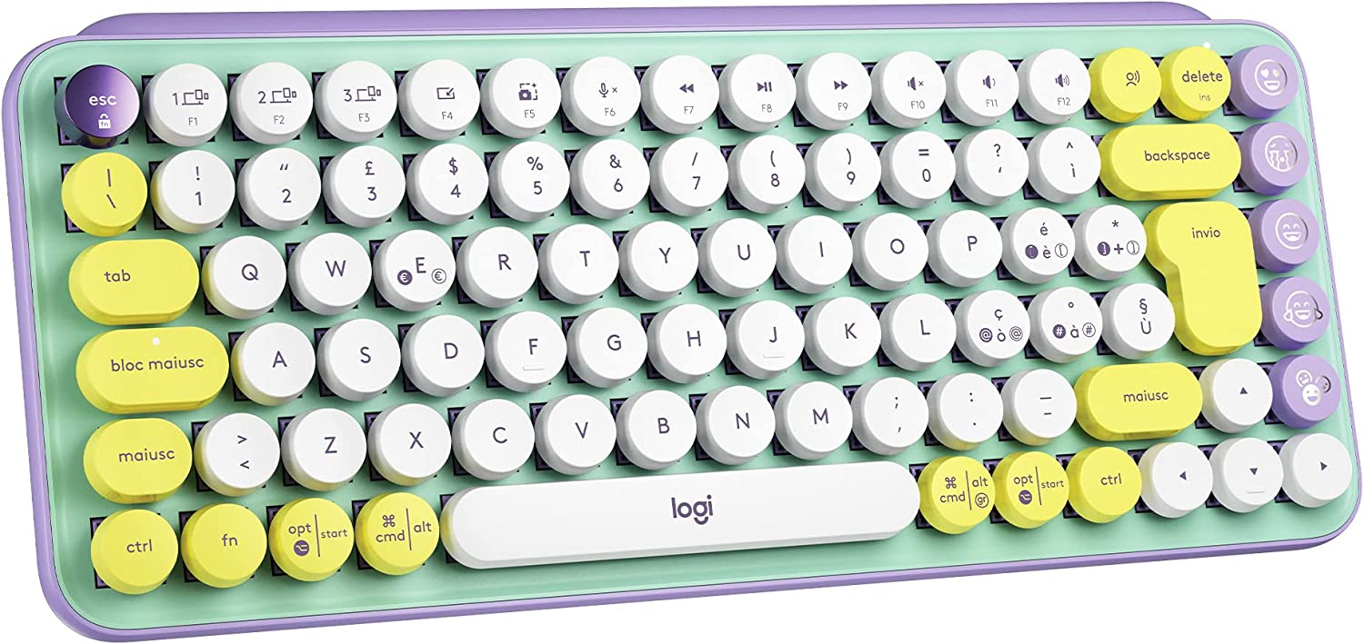 Logitech 920010726 Tastiera Pop Keys Meccanica Wlss Bt Mint