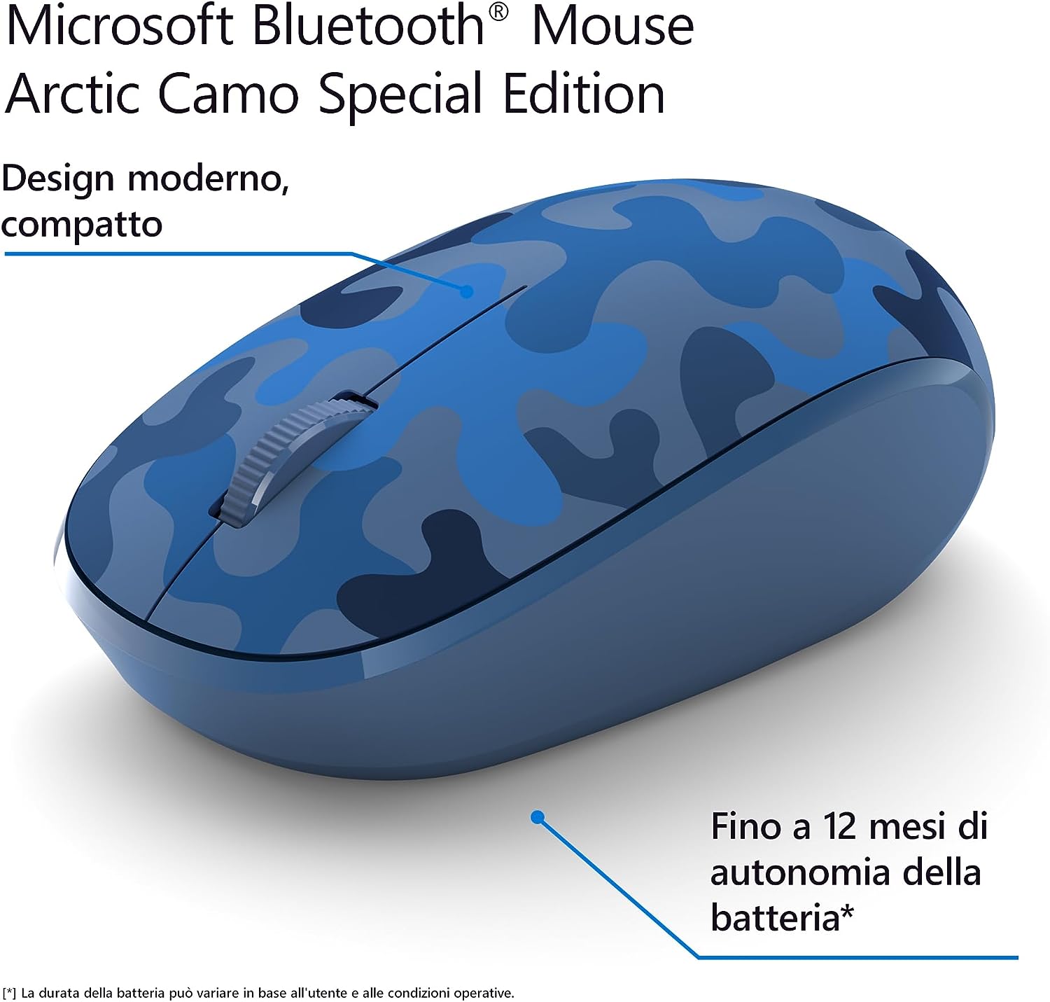Microsoft 8KX00017 Mouse Bt 4tasti Nightfall Camouflage