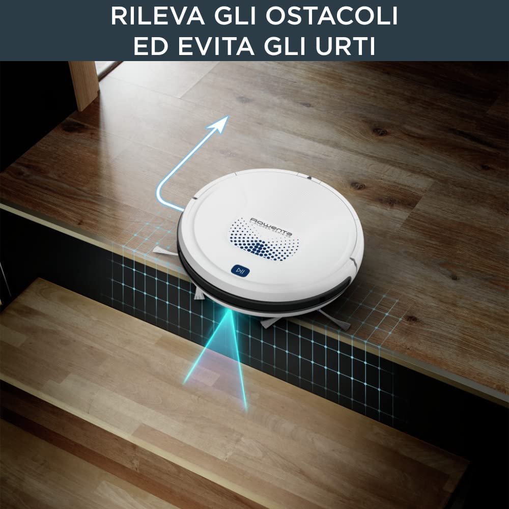 Rowenta RR8277 Robot Aspir. Smart Wifi Aut.150min Bianco