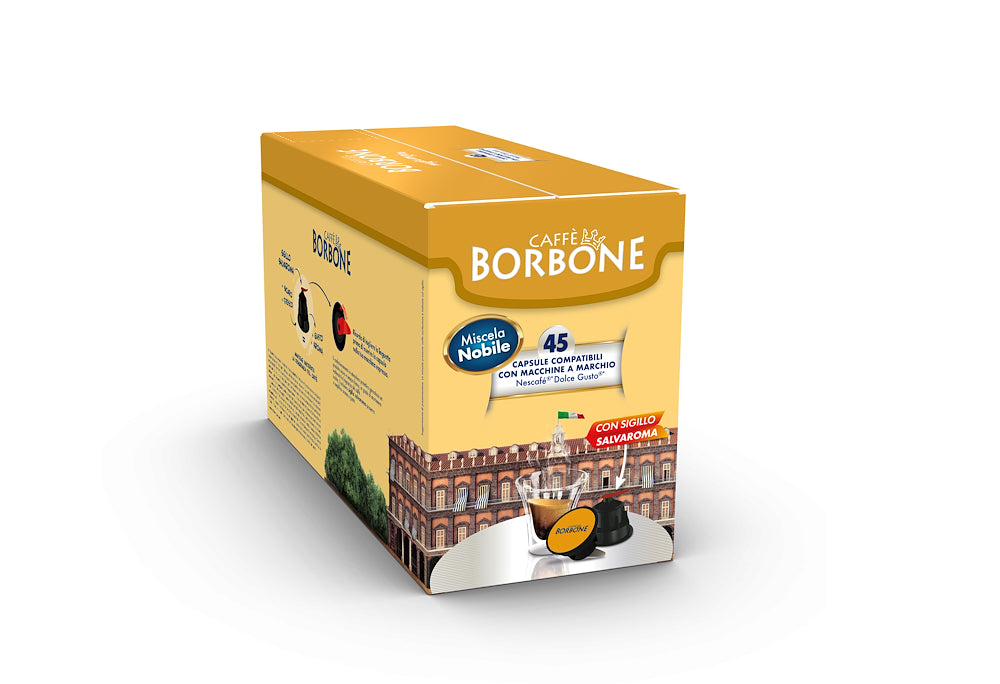 Caffe Borbone DGBBLUPALAZZO3X15N Capsule Caffe Comp.dolce Gusto Miscela Nobile 45pz
