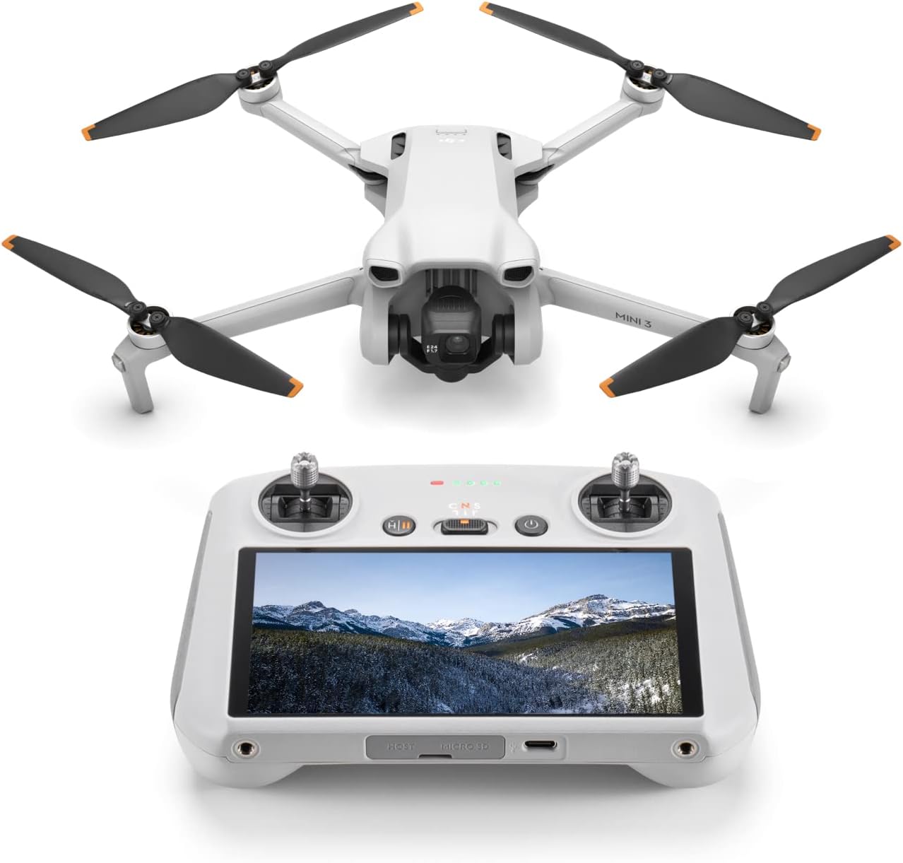 Dji MINI3RC Drone C/fotocamera 12mp 4k Aut.33min +tlc/monitor