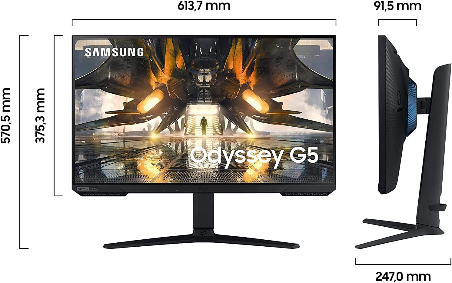 Samsung LC34G55TWWPXEN Monitor Curvo 34