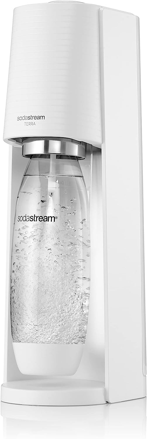 Sodastream 2270209 Gasatore Terra White + 1bottiglia 1lt + 1cilindro