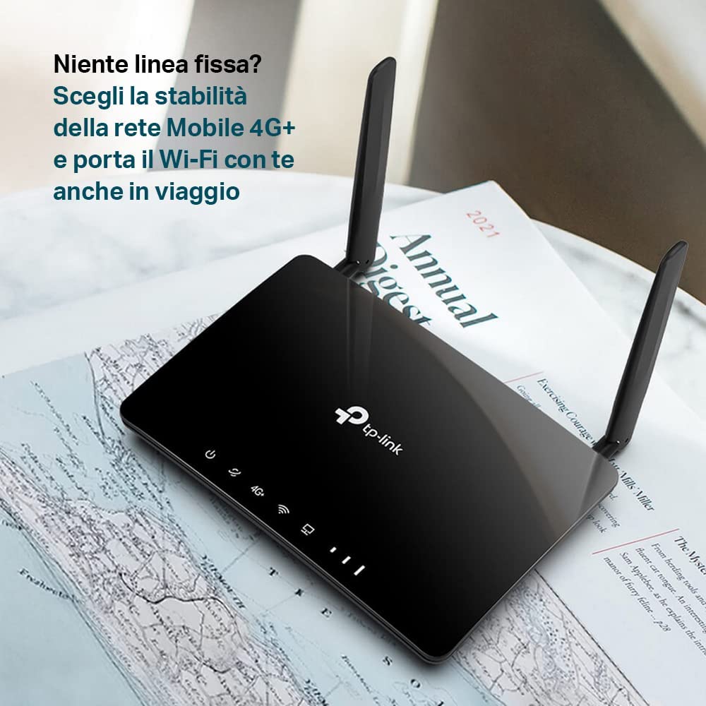 Tp-link ARCHERMR500 Router Ac1200 Wifi Dual Band 300mbps 4g+ Lte Nero