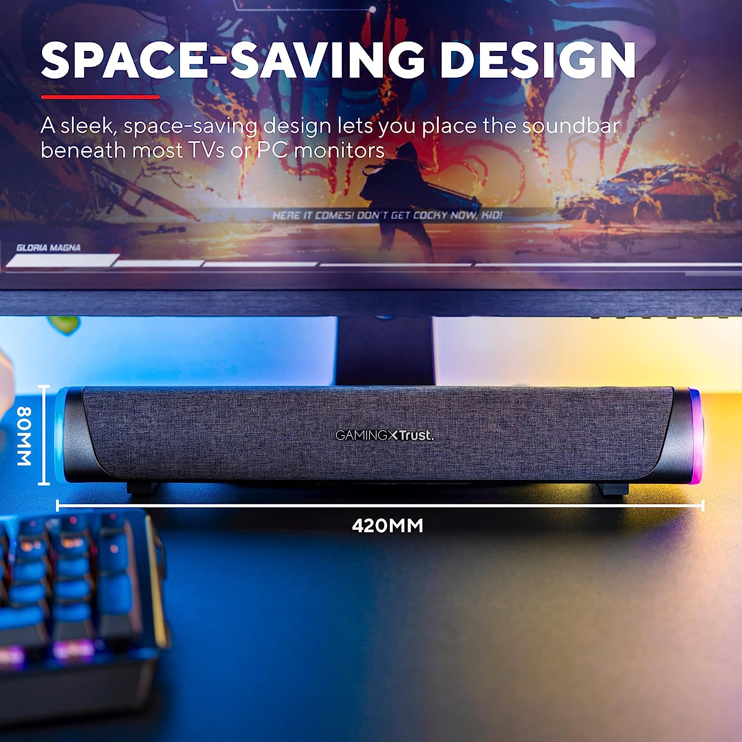Trust Gaming GXT 620 Axon Soundbar illuminata RGB Nero