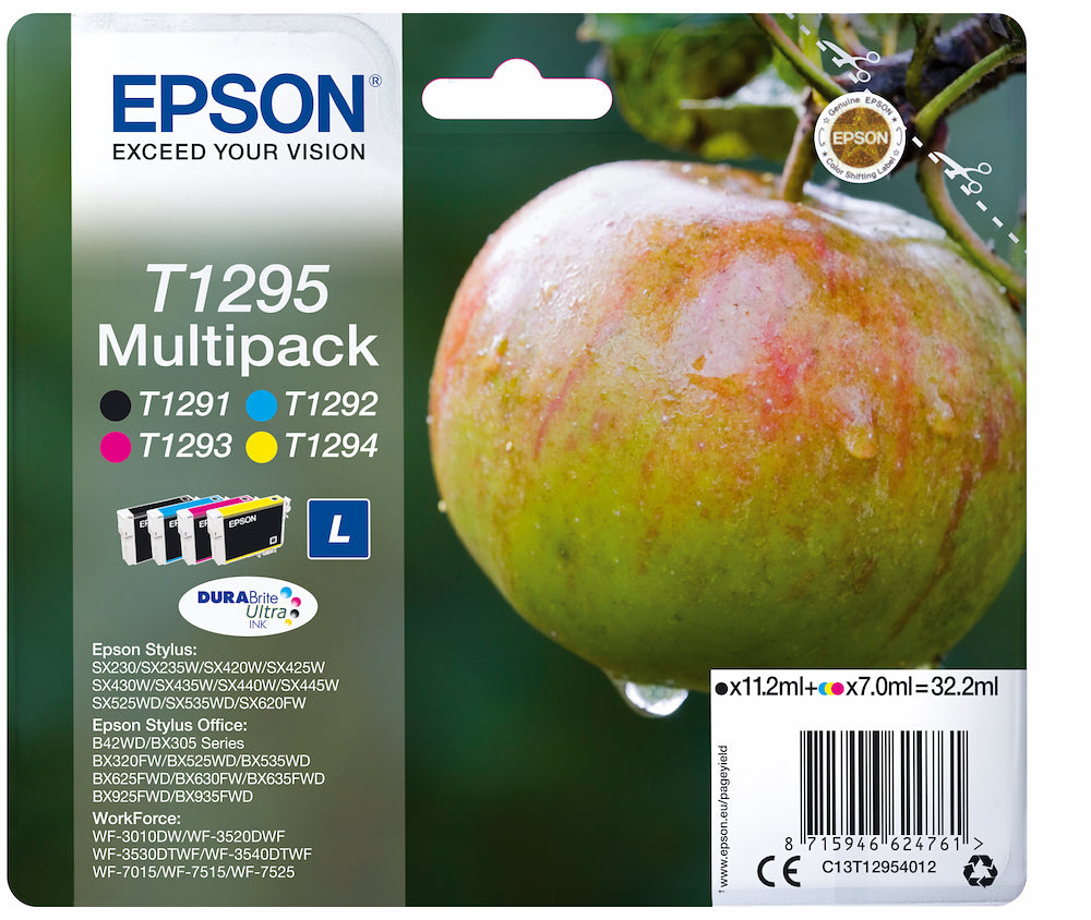 Epson C13T12954022 Cart.ink-jet Multicolor Mela Secur.blister T1295