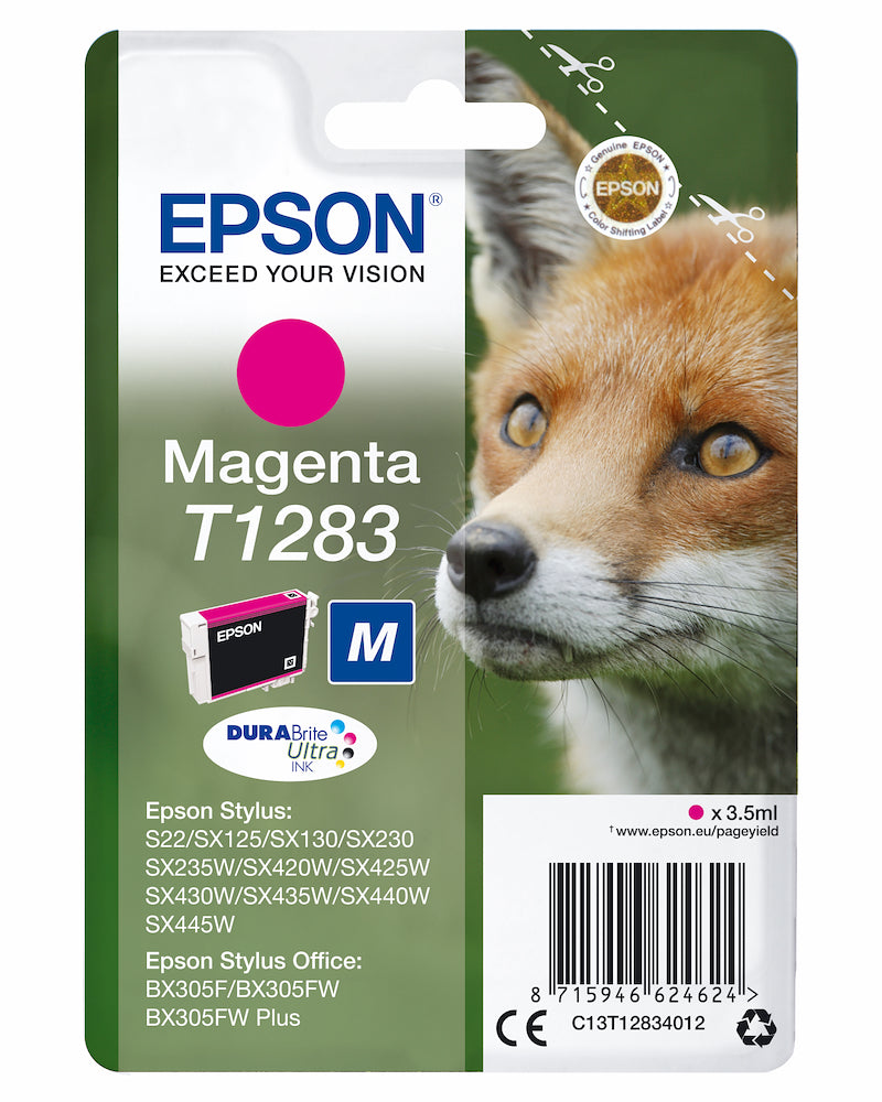 Epson C13T12834022 Cart.ink-jet Magenta Volpe Tg.m Sec.blister T1283