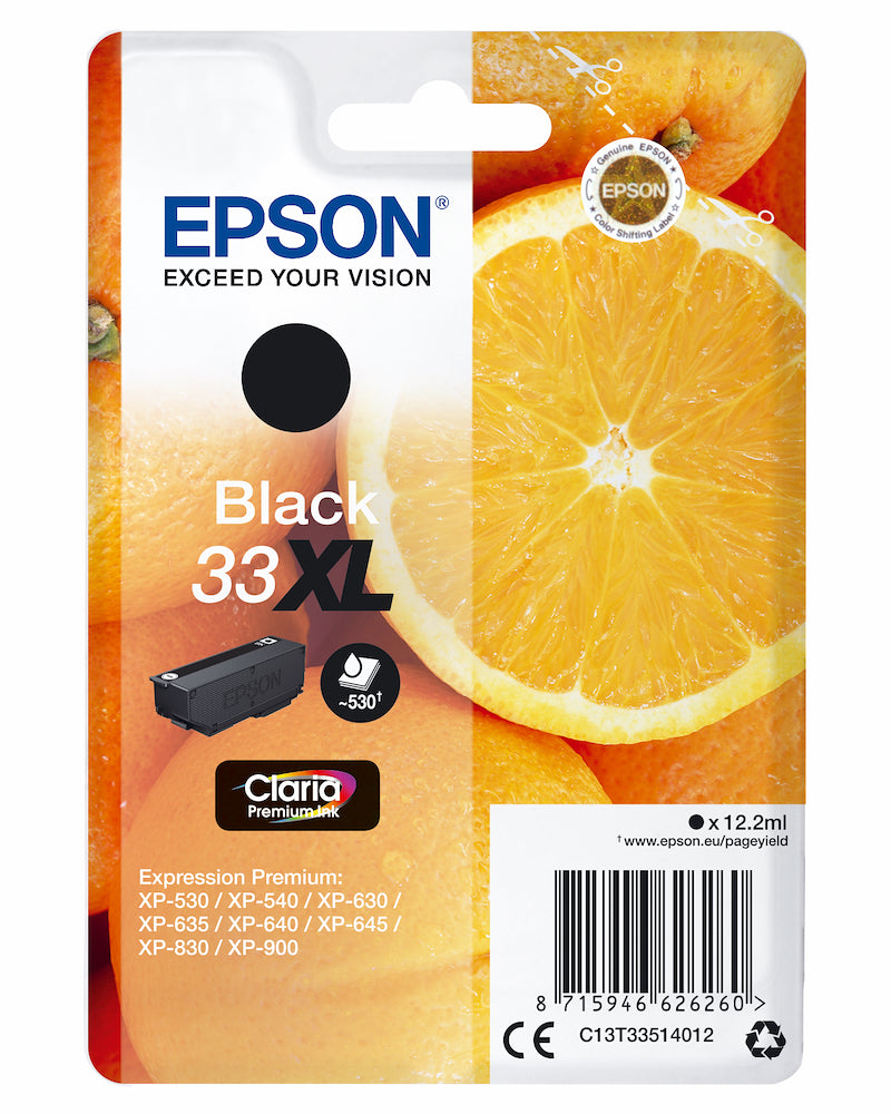 Epson C13T33514022 Cart.ink-jet Ser.arancia Xl Nero Prem.530pag T3351