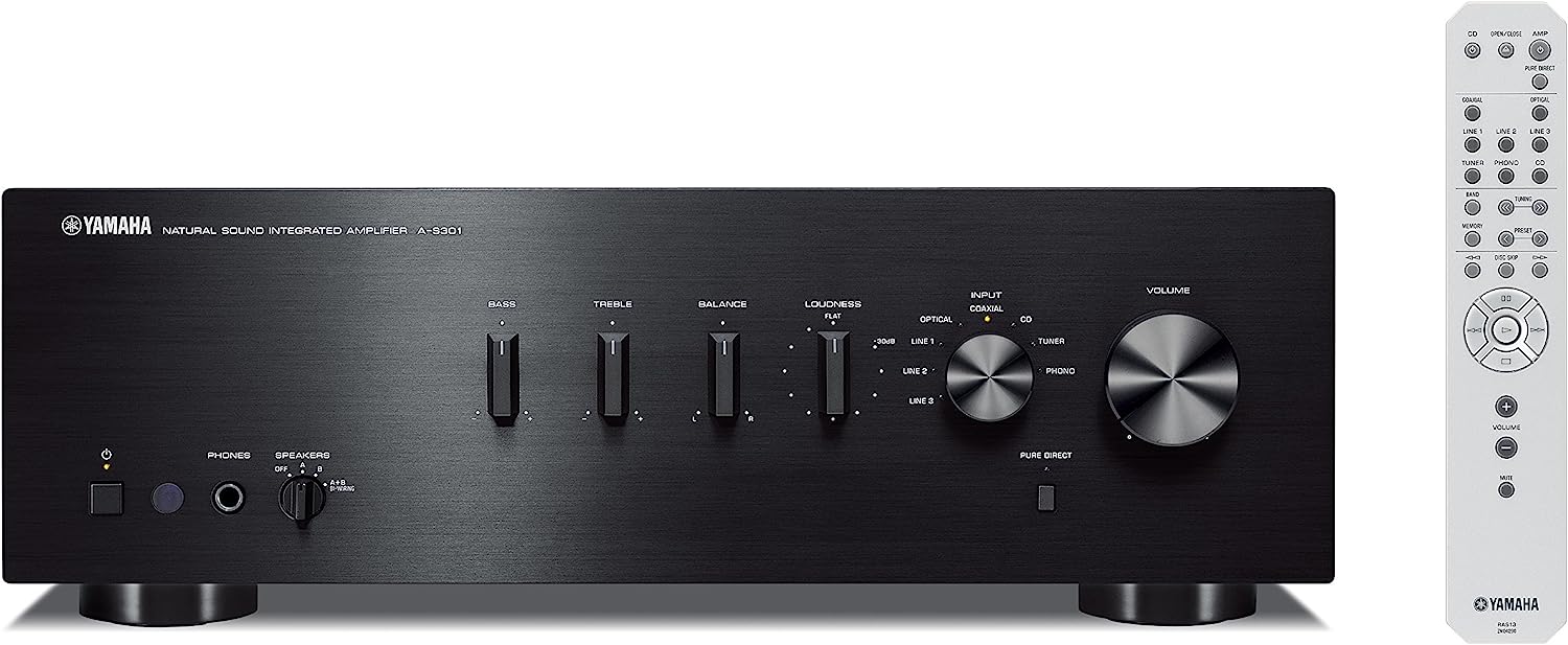 Yamaha AS301BL Amplificatore stereo Audio di qualità superiore