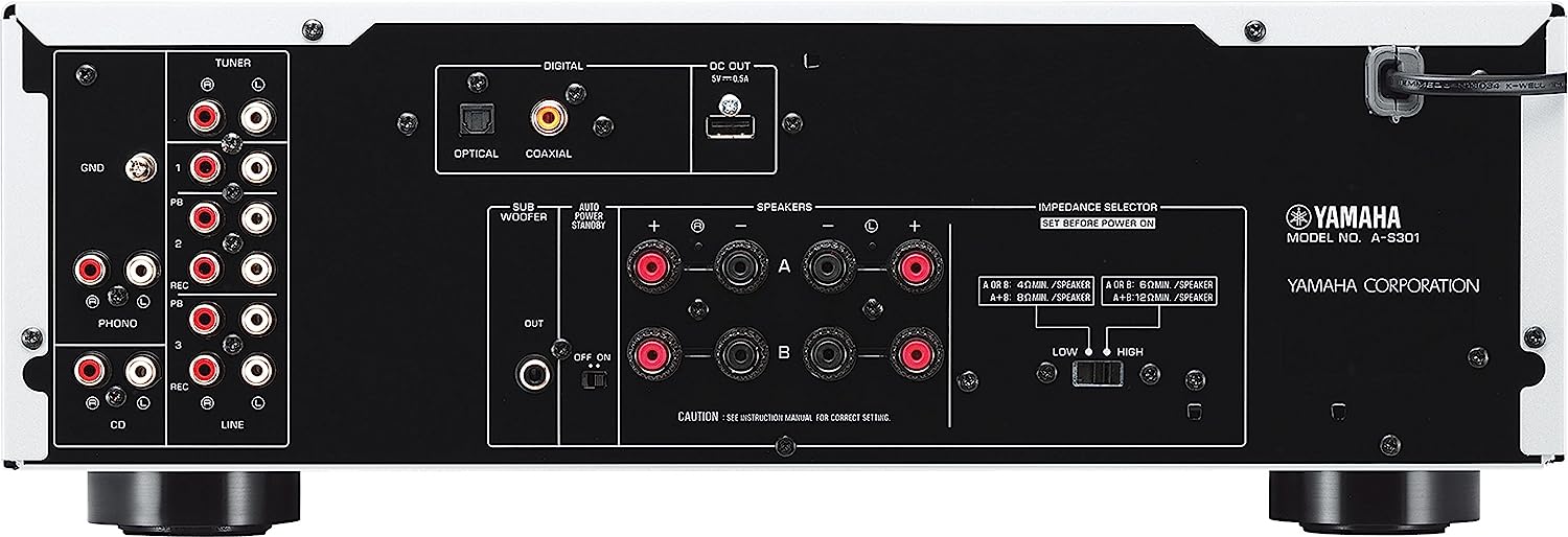 Yamaha AS301BL Amplificatore stereo Audio di qualità superiore