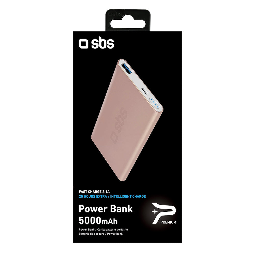 SBS TTBB5000ALP Power bank a ricarica rapida da 5000 mAh