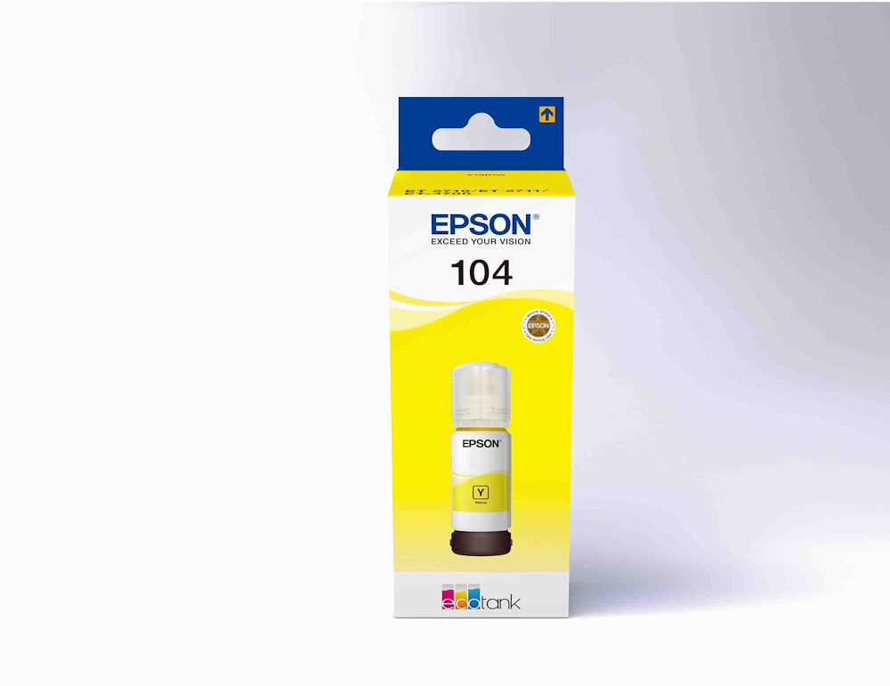 Epson C13T00P440 Flacone Inchiostro 104 65ml Ecotank Giallo