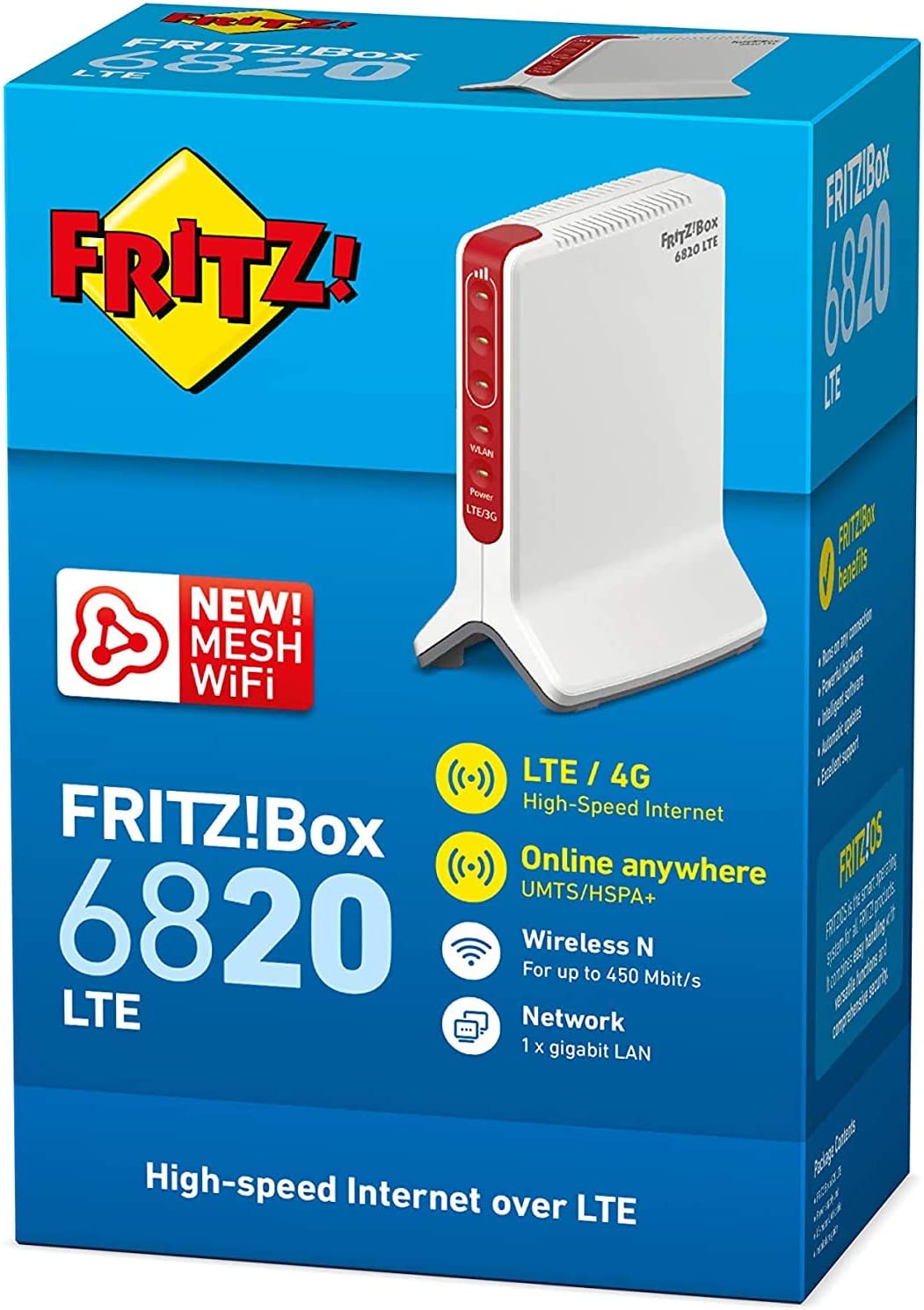 Fritz! 20002907 Fritz Box 6820 Lte Router Wifi N450 1lan Gigabit