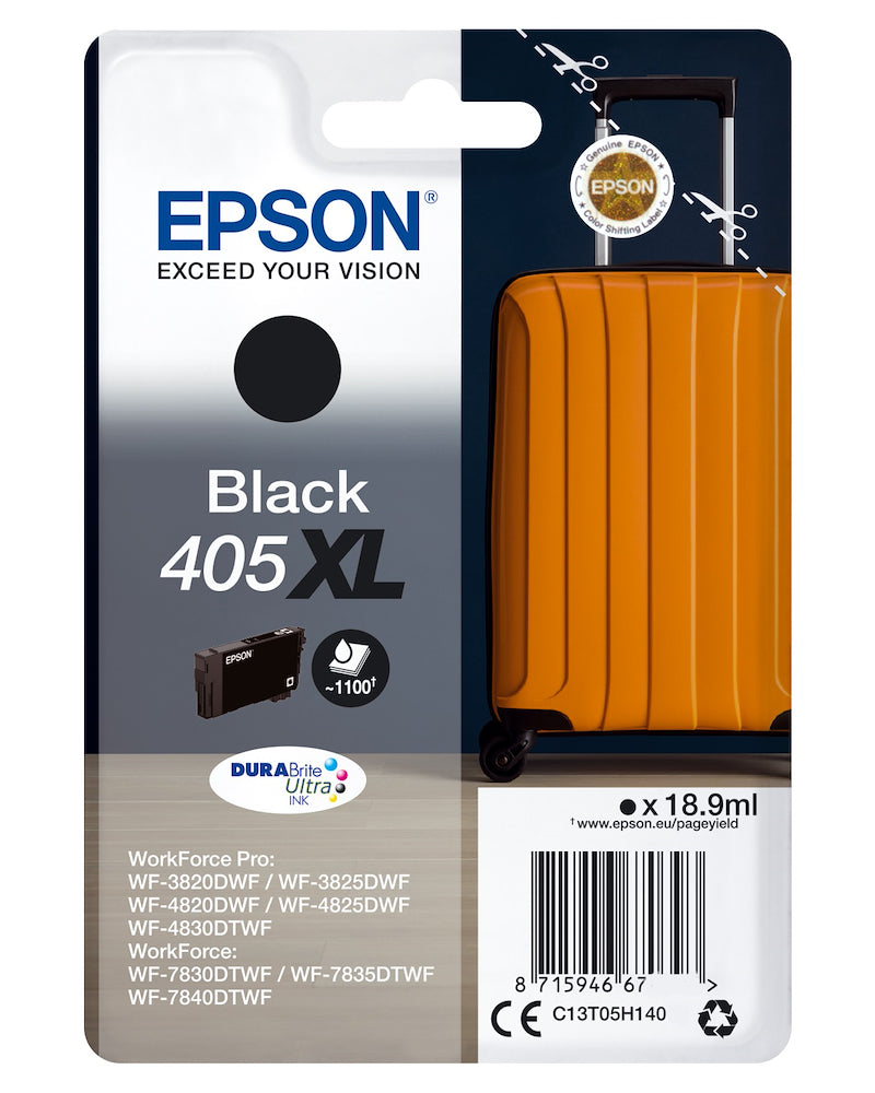 Epson C13T05H14020 Cart.ink-jet Valigia Durabrite Ultra 405 Xl Nero