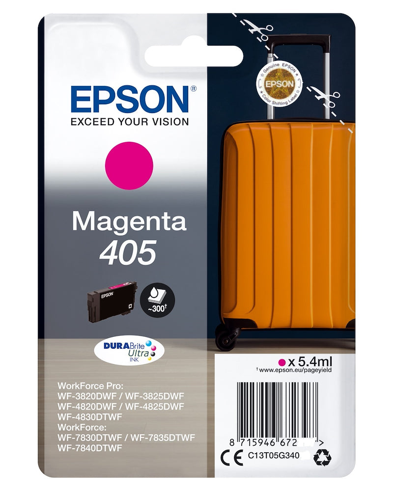 Epson C13T05G34020 Cart.ink-jet Valigia Durabrite Ultra 405 Magenta