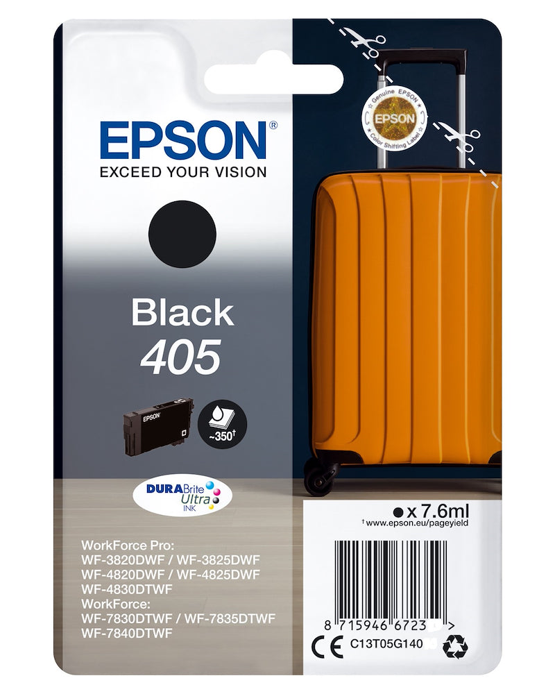 Epson C13T05G14020 Cart.ink-jet Valigia Durabrite Ultra 405 Nero