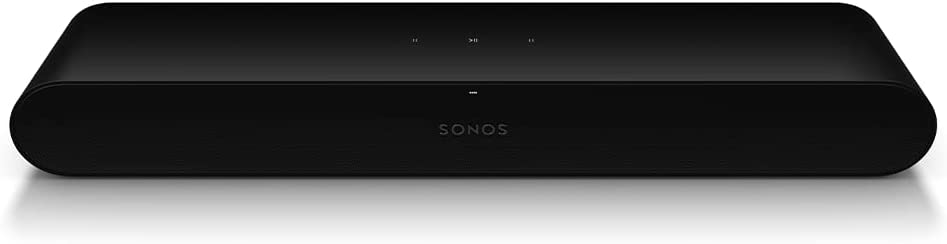 Sonos RAYBLACK Soundbar All-in-One, Bluetooth, Ingresso Aux e Ottico, Nero