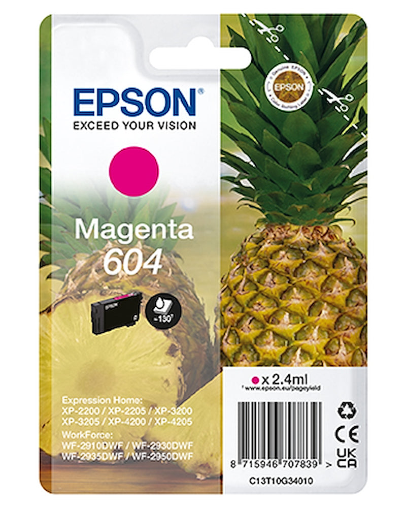 Epson C13T10G34020 Cart.ink-jet 604 Ananas Magenta