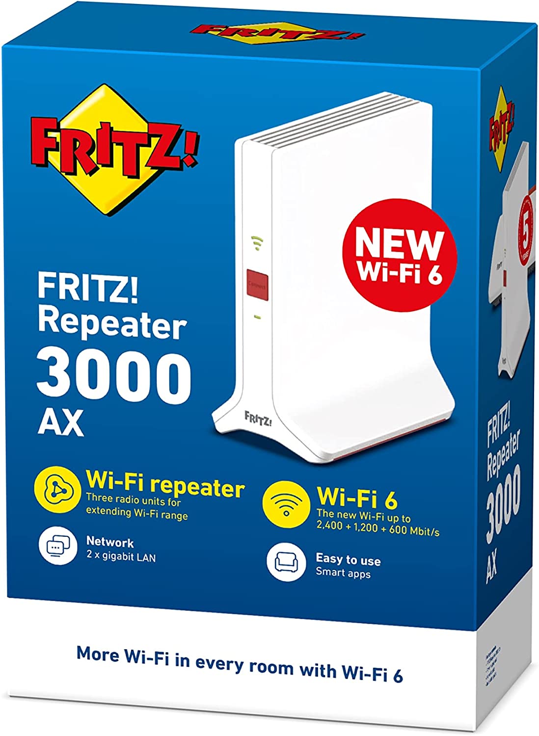 Fritz! 20002991 Fritz Repeater 3000 Ax Avm Wifi6 Triband Gigabit