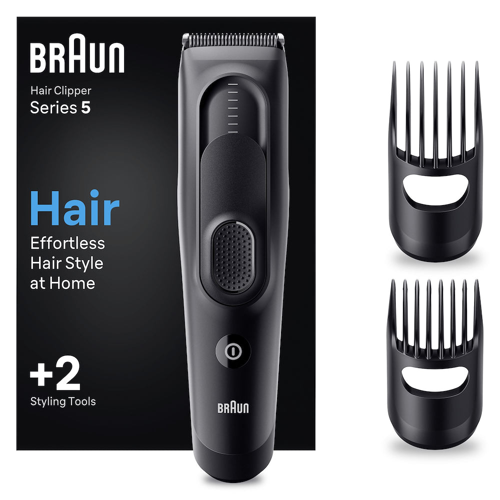 Braun HC5330 Reg.capelli 17reg.3-24mm+14-35mm Aut.50min Nero
