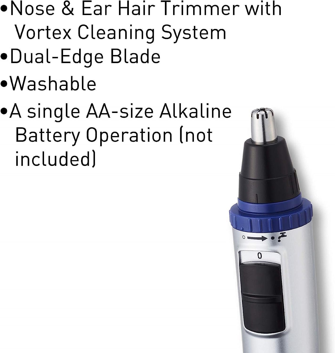 Panasonic ERGN30K503 Trimmer Batt.aa Wet/dry Lama Dual Edge Grigio