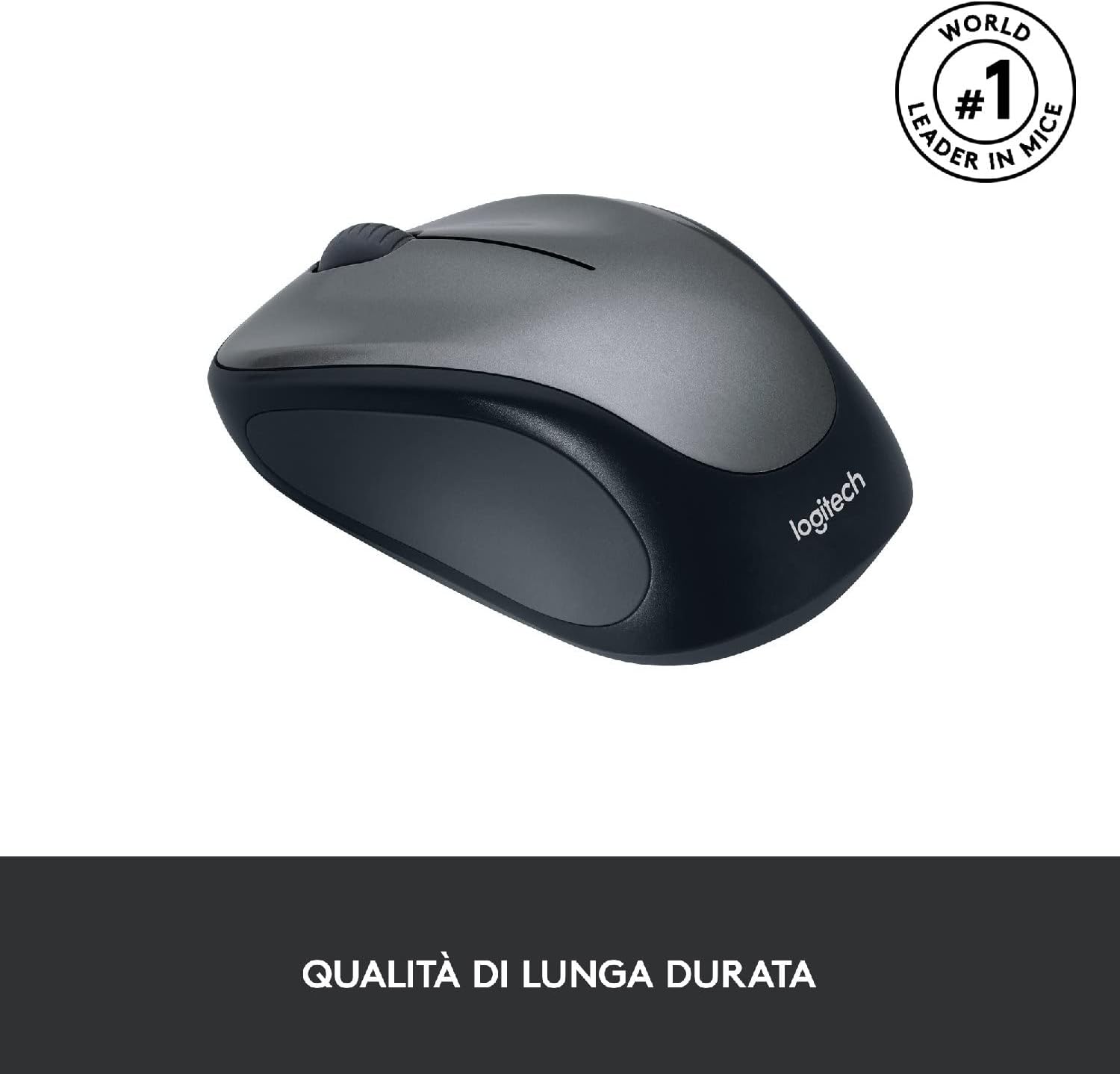 Logitech 910002201 Mouse Wifi Wer M235 Nano Reciver Grigio
