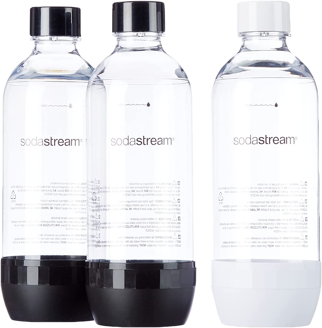 Sodastream Bottiglia in platisca 1 lt. Per tutti i gasatori (3 pezzi) –  Bartolucci Srl