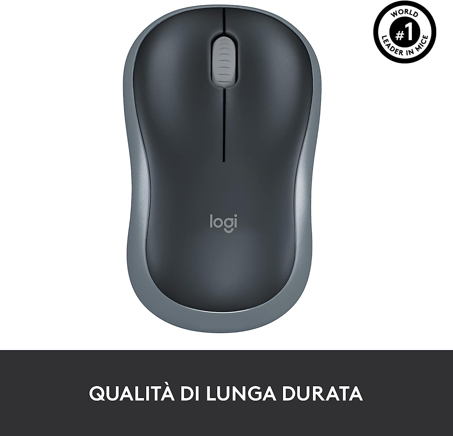 Logitech 910002235 Mouse Wireless M185 Grigio