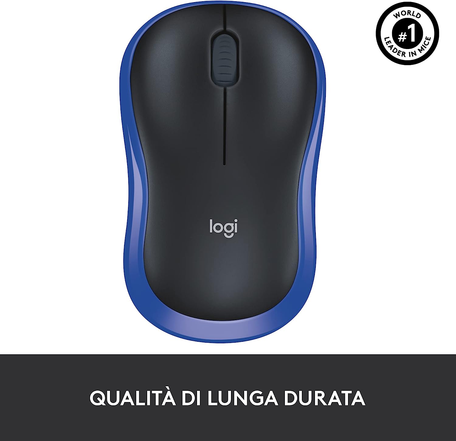 Logitech 910002236 Mouse Wireless M185 Blu