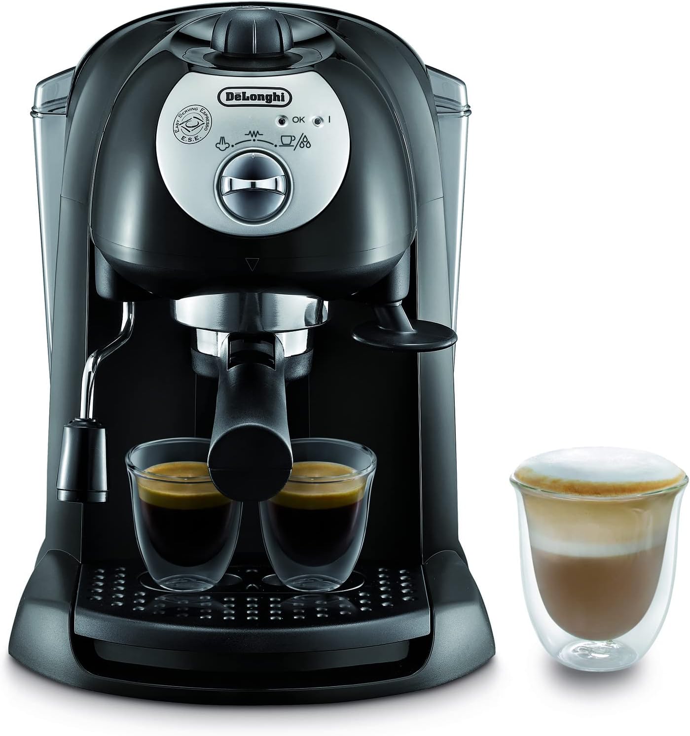 De Longhi EC201CDB M.caffe' Cialde/polvere 1050w 15bar 1lt Silver/ner