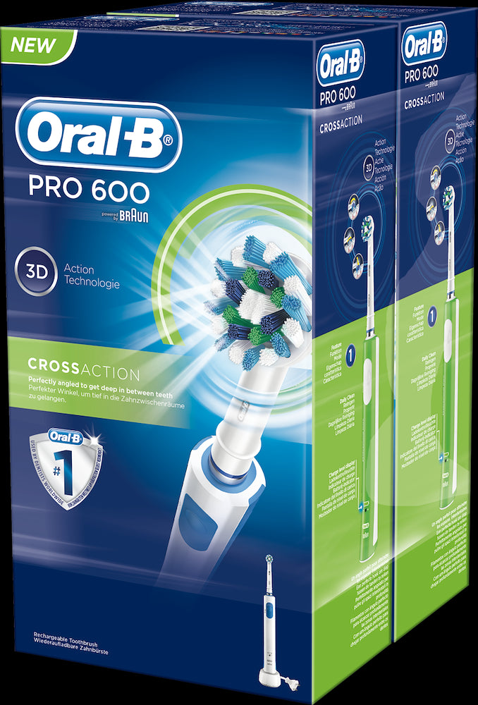 Oral-b P600CROSSACTIONBIPAC Spazz.elett.3d 20000 Puls.8800 Bipack