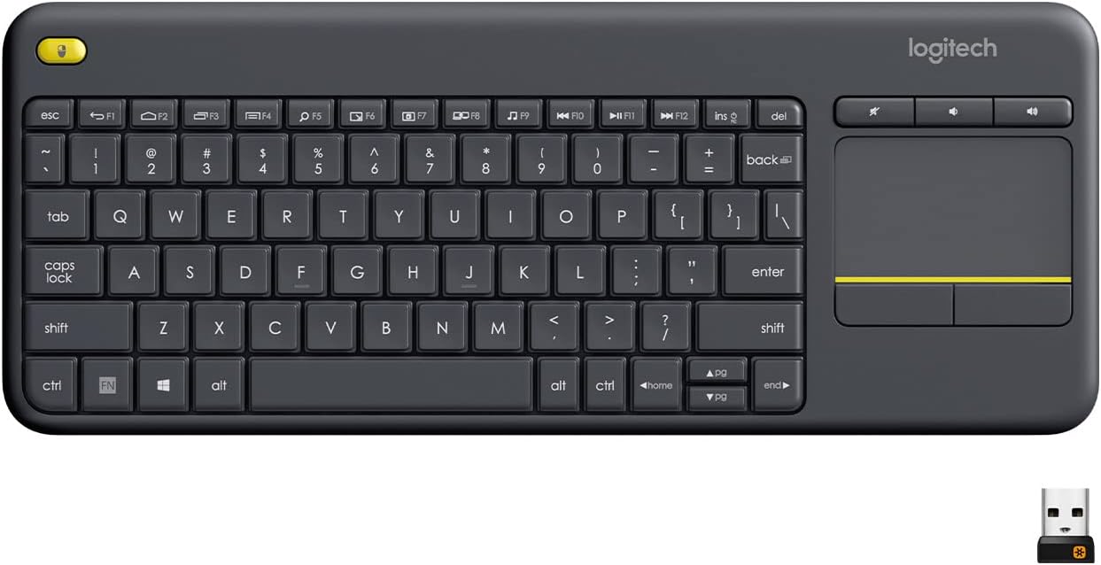 Logitech 920007135 Tastiera Wlss Touch K400 Plus Nero