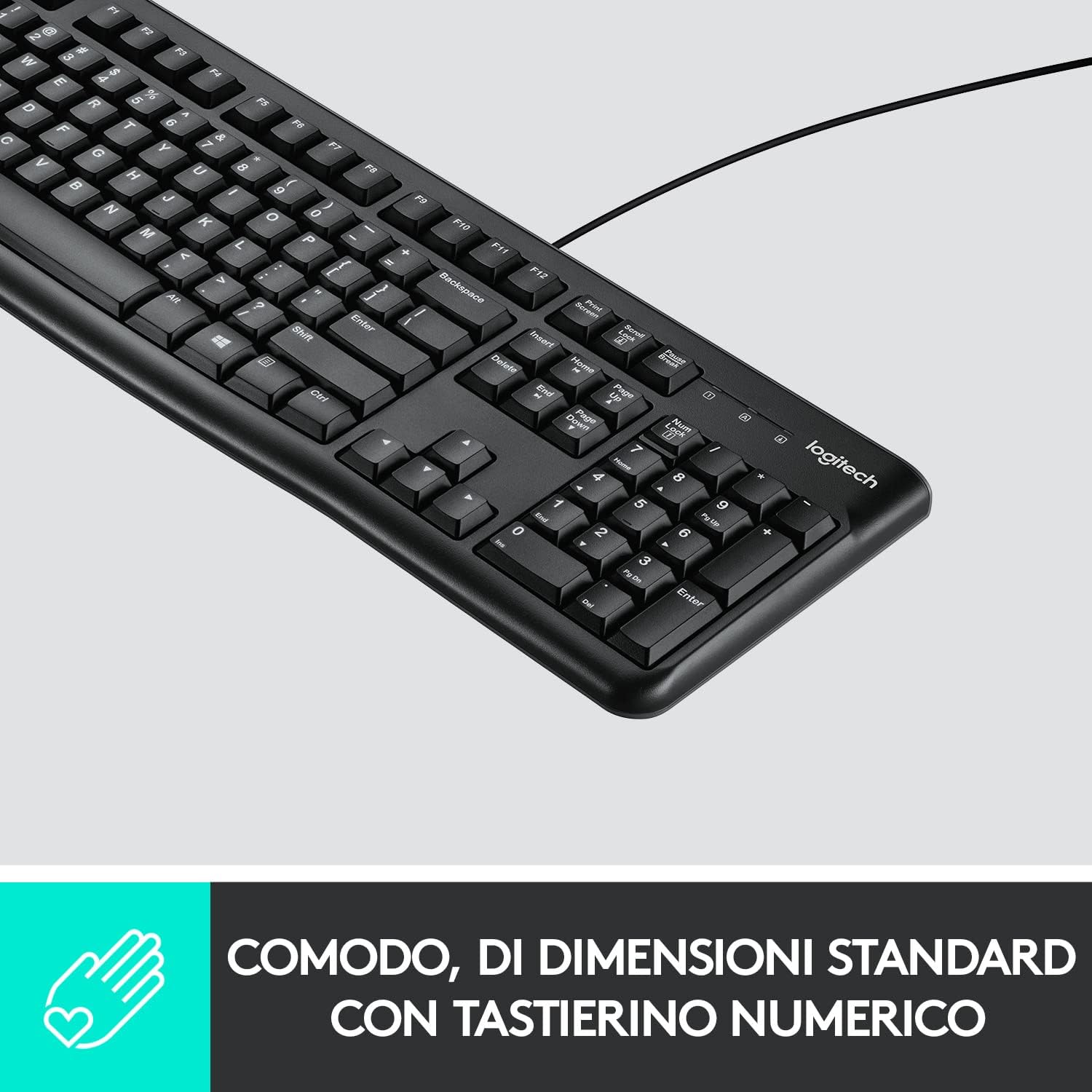 Logitech 920002492 Tastiera K120 Layout Italiano