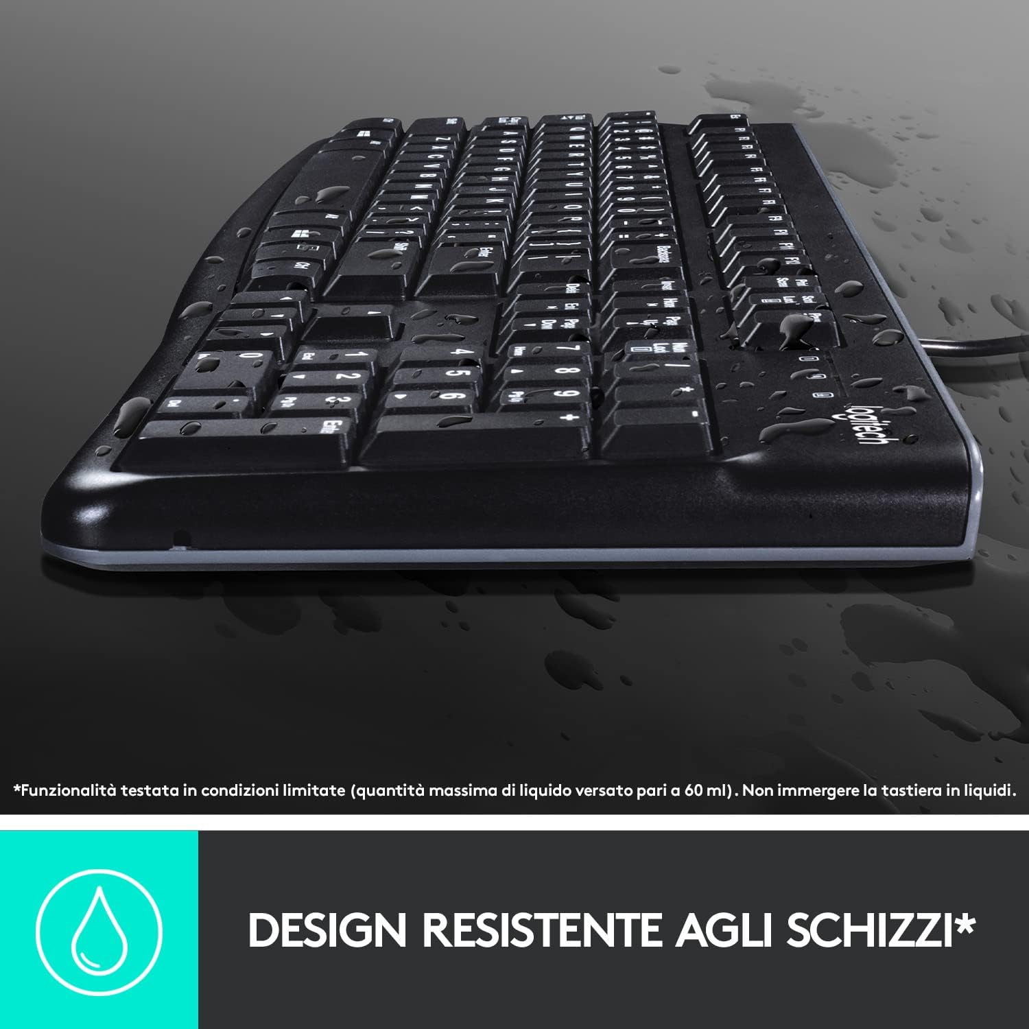 Logitech 920002492 Tastiera K120 Layout Italiano