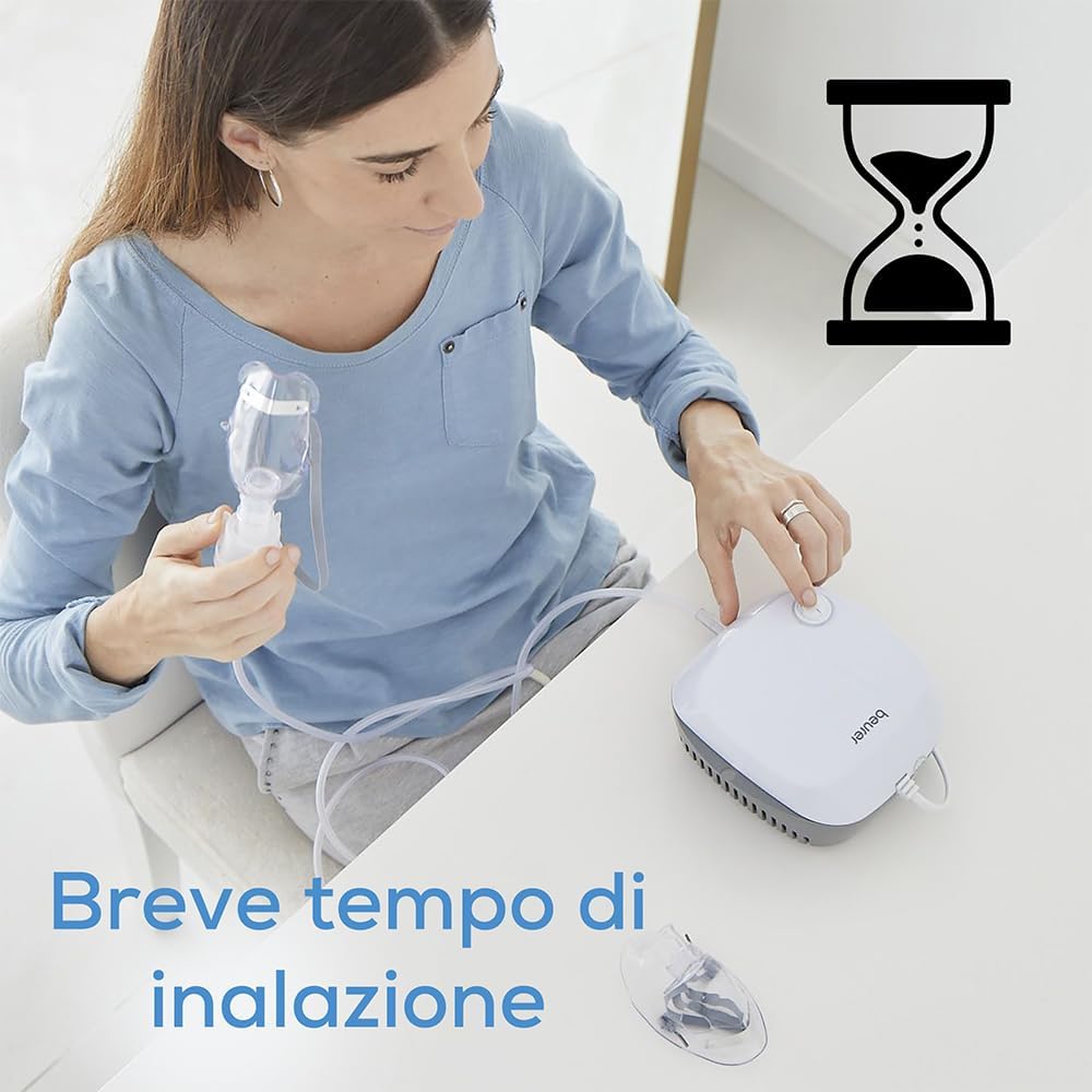 Beurer IH21NEW Aerosol Compressore 0.3ml/min 0.8/1.45bar Bianco