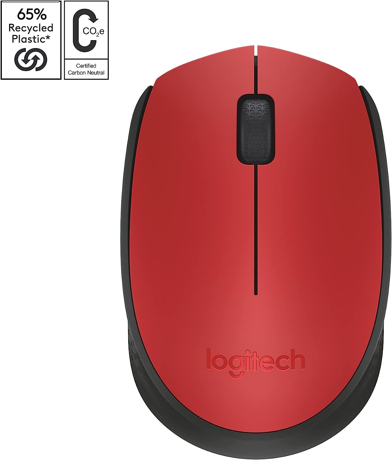 Logitech 910004641 Mouse Wireless 10mt M171 Nero/rosso