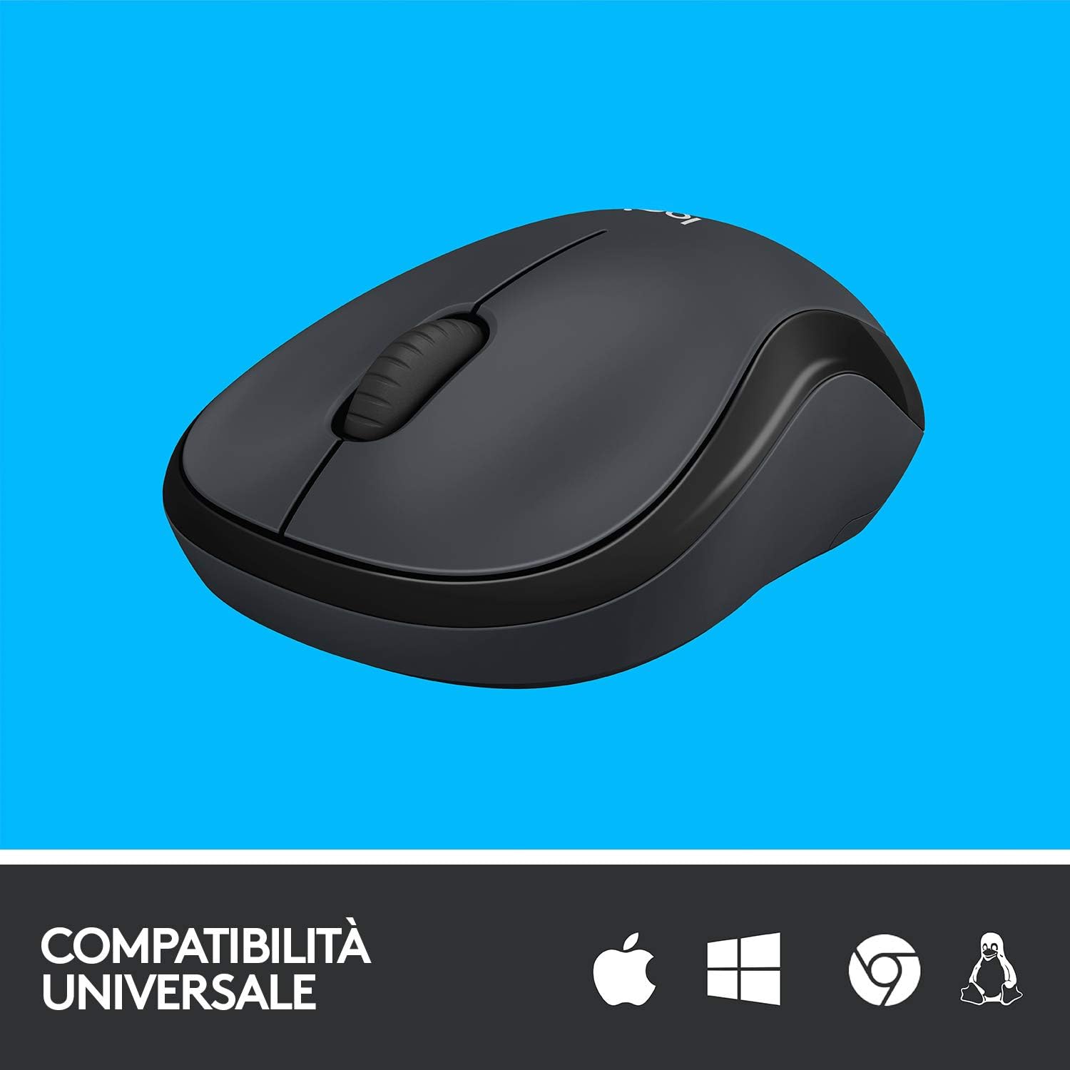 Logitech 910004878 Mouse Wireless Silent 3tasti M220 Black