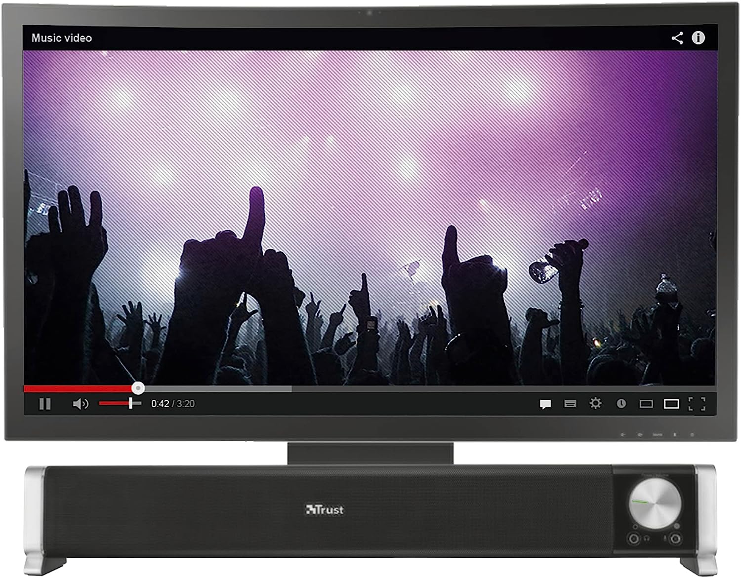 Trust Asto Altoparlante sound bar per PC e TV Nero