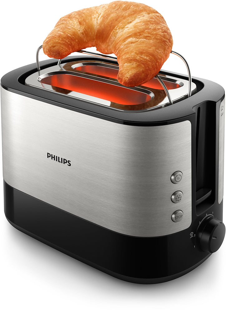 Philips HD2639 Tostapane 730w 7prog. 2scomp. Inox/nero