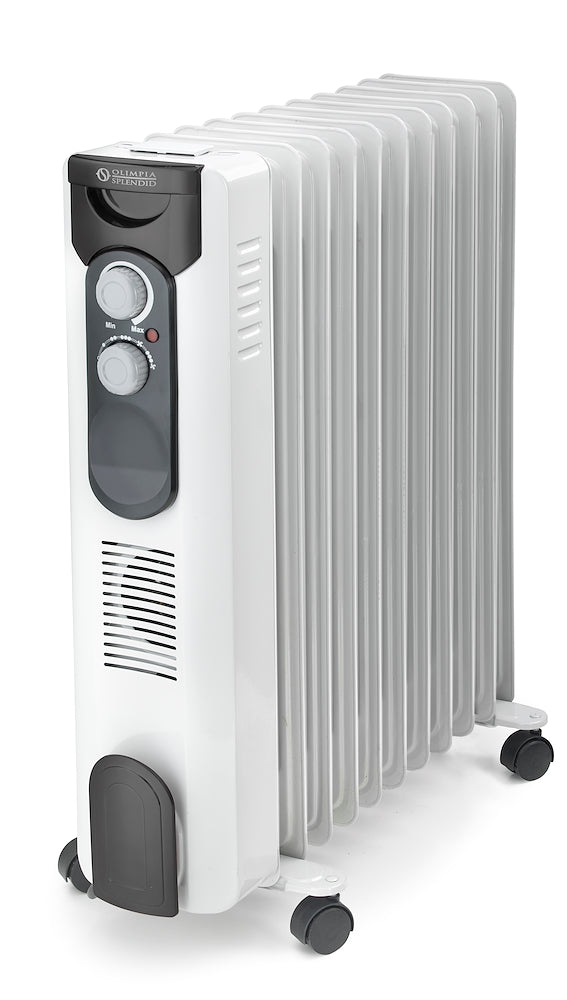 Splendid CALDORAD11 Radiatore A Olio 2500w 3liv.pot+eco Ruote Bianco