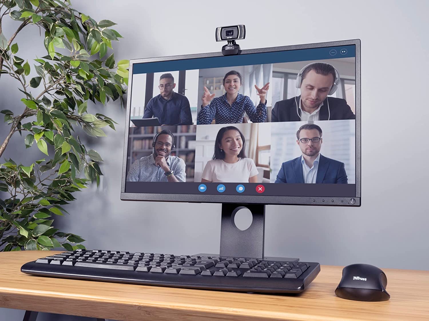 Trust Trino Webcam HD Nero