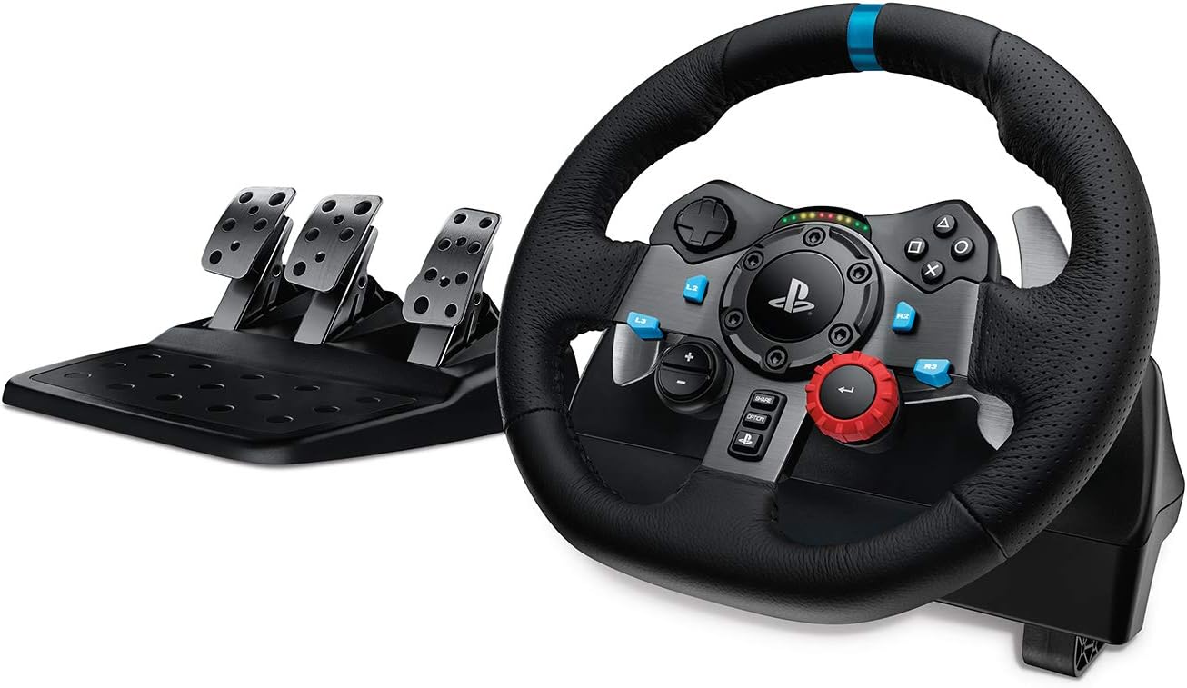 Logitech 941000112 Volante Game C/pedali X Ps5 Ps4 Pc Pelle G29 Nero