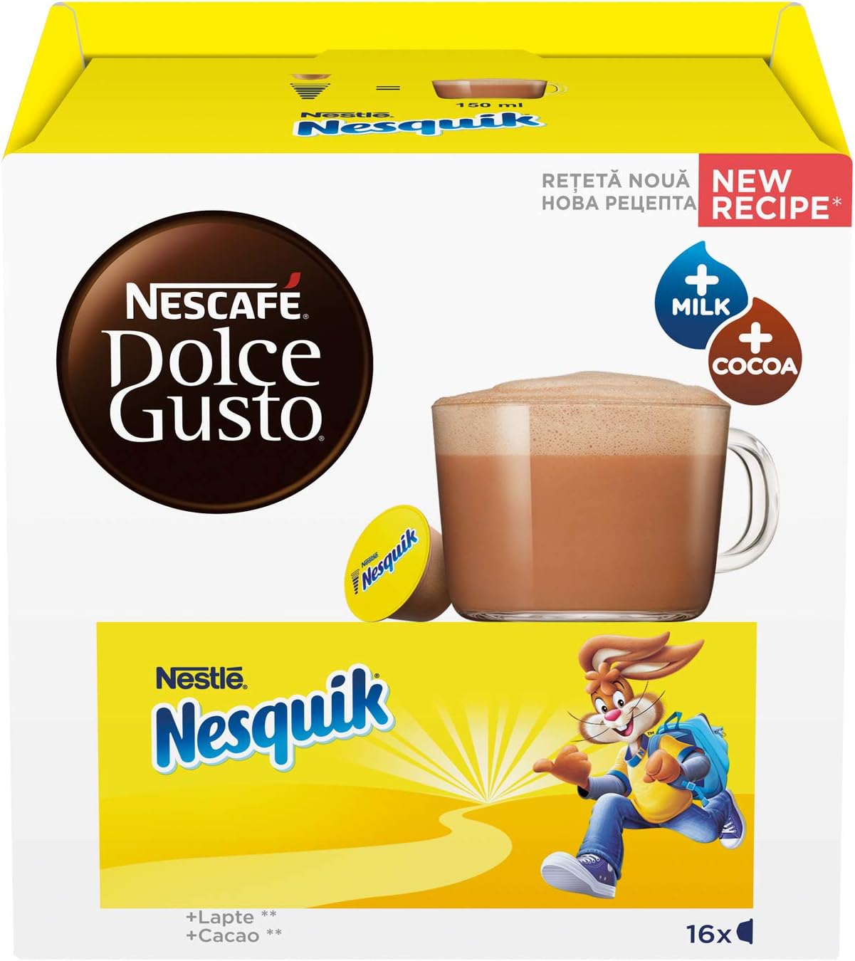 Nescafe 12490000 Capsule Caffe Dolce Gusto Nesquik 16pz